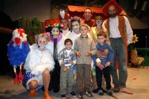 David mit den Darstellern